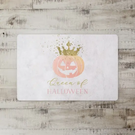 Queen of Halloween Floor Mat {3}