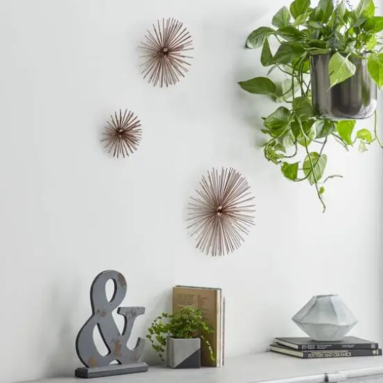 CosmoLiving by Cosmopolitan Starburst Metal Wall Accent Set, 3ct. {6}