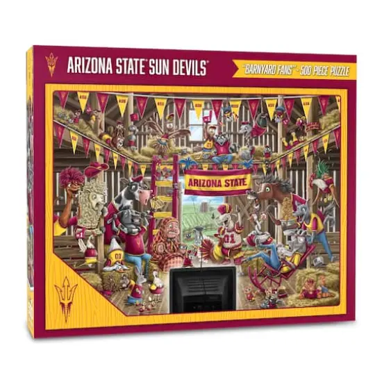 College Barnyard Fans 500 Piece Puzzle Arizona State Sun Devils {1}