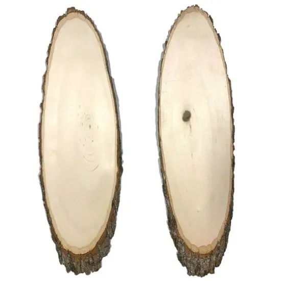 Wilson 3ft. Basswood Elongated Round Slice, 2ct. {6}