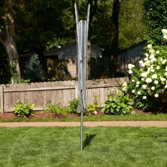 Household Essentials Parallel Clothesline Outdoor Dryer Silver Steel {4}