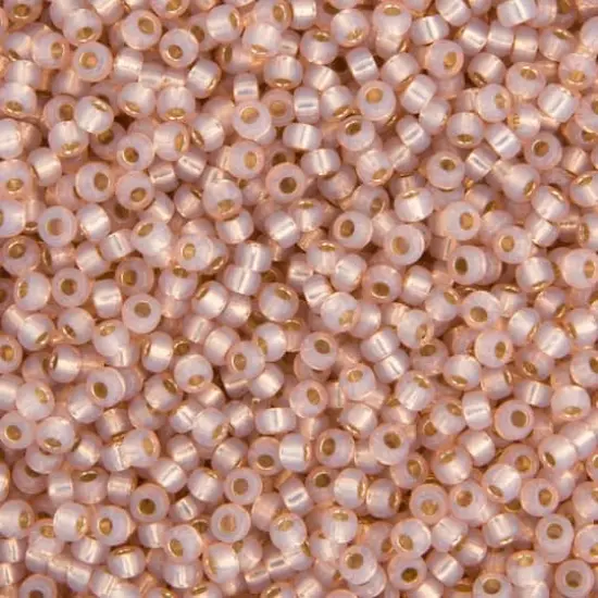 Miyuki&reg; 11/0 Glass Seed Beads, 22g Blush Silverlined Dyed Alabaster {1}