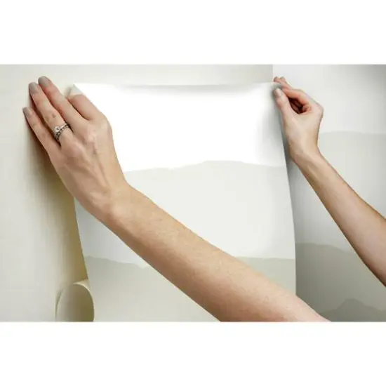 Wanderlust White Peel & Stick Mural {7}