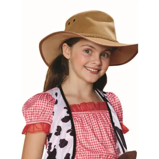 Medium Red & Blue Checkered Cowgirl Child Costume {4}