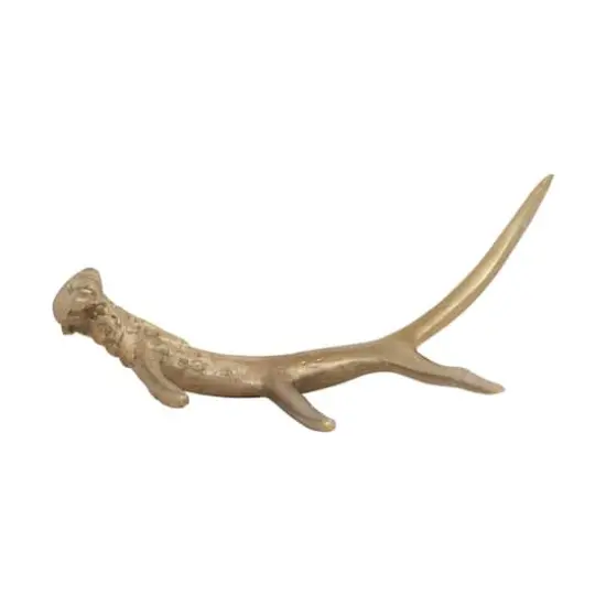 Hello Honey&reg; 16" Gold Finish Aluminum Antler D&eacute;cor {1}