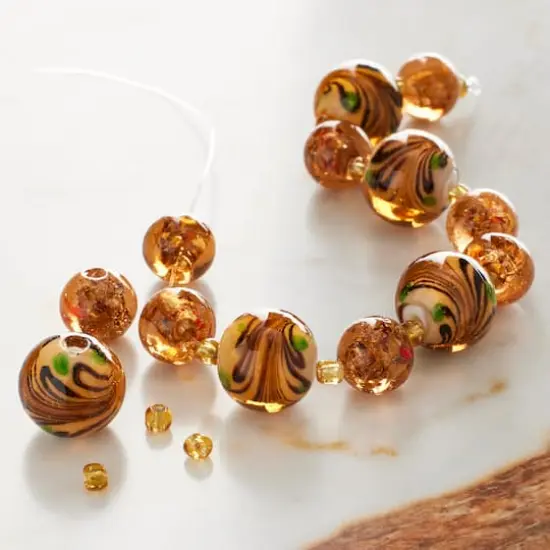 Amber Lampwork Glass Beads by Bead Landing&trade; {3}