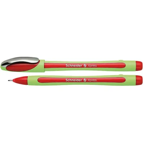Schneider&reg; Xpress Fiber Tip Fineliner Pen, 10ct. Red {4}
