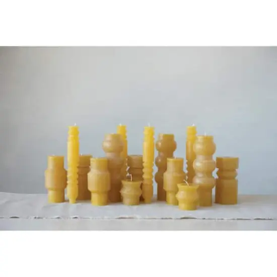 Hello Honey&reg; 3" x 6" Honey Unscented Totem Pillar Candle {3}