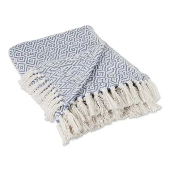 DII&reg; Double Diamond Throw Stonewash Blue {1}