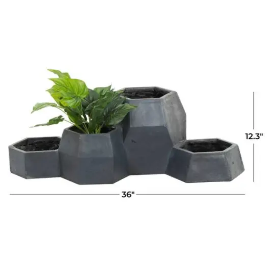 36" Dark Gray Planter {8}