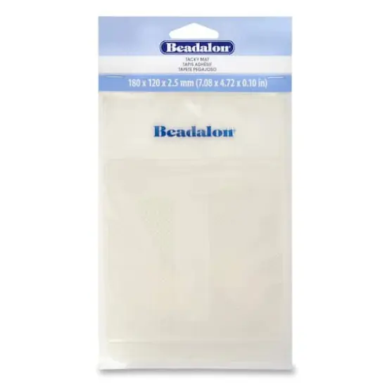 Beadalon&reg; Clear Tacky Bead Mat, 7.08" x 4.72" x 0.1" {1}