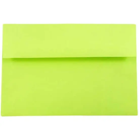 JAM Paper A8 Colored Invitation Envelopes, 50ct. Ultra Lime Green {1}