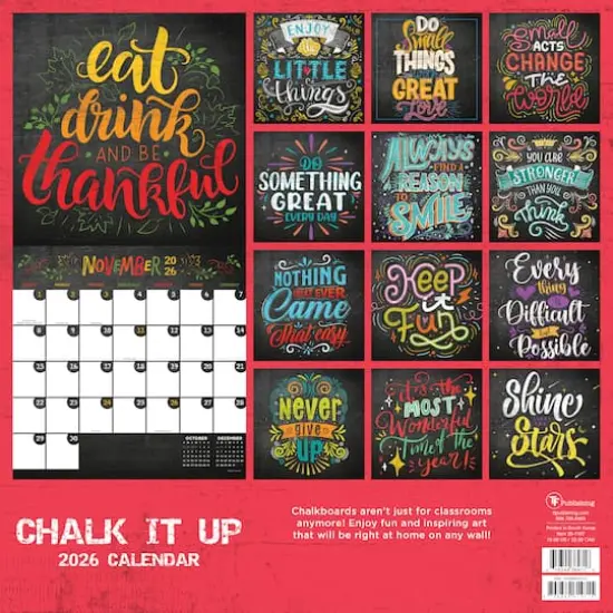 2026 Chalk It Up Wall Calendar {6}