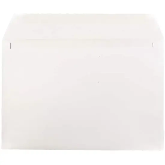 JAM Paper 7.5" x 10.5" White Booklet Commercial Envelopes, 50ct. {3}