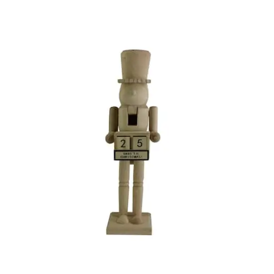 14" Soldier with Countdown DIY Pinewood Nutcracker by Make Market&reg; {1}