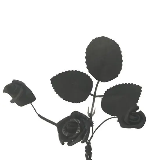 5ft. Black & White Rose Coiled Garland by Ashland&reg; {4}