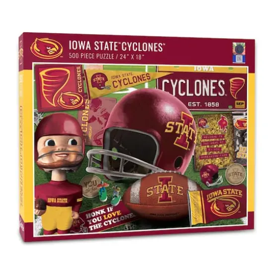 College Team Retro Series 500 Piece Puzzle Iowa State Cyclones {1}
