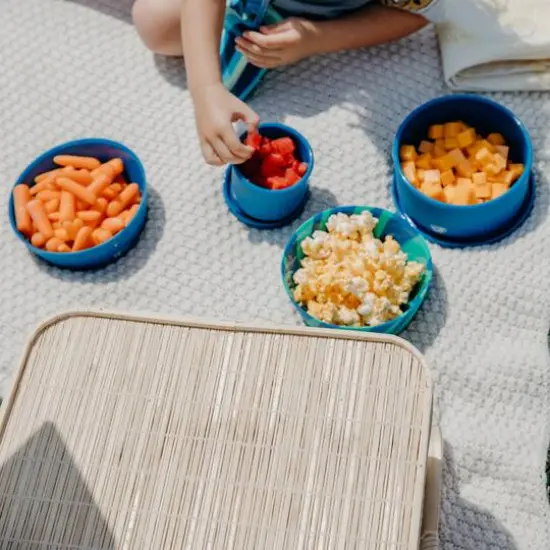 Silipint&reg; 3-Piece Silicone Lidded Bowl Set Deep Pool {7}