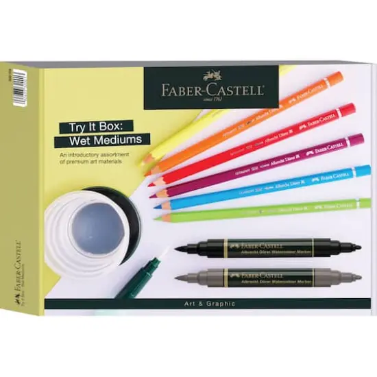 Faber-Castell&reg; Wet Mediums Art & Graphic Try It Box Set {1}