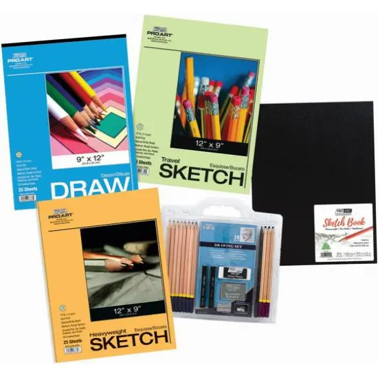 Pro Art Drawing Set Paper/Pencil Value Pack {3}