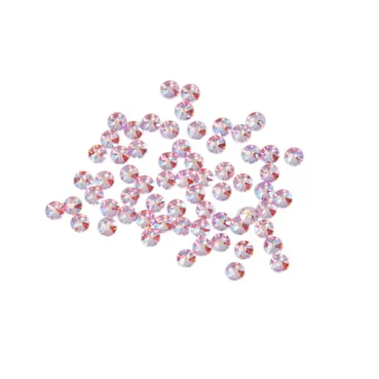 SS12 Round Flatback Austrian Crystals by Bead Landing&trade;, 65ct. Light Rose AB {1}