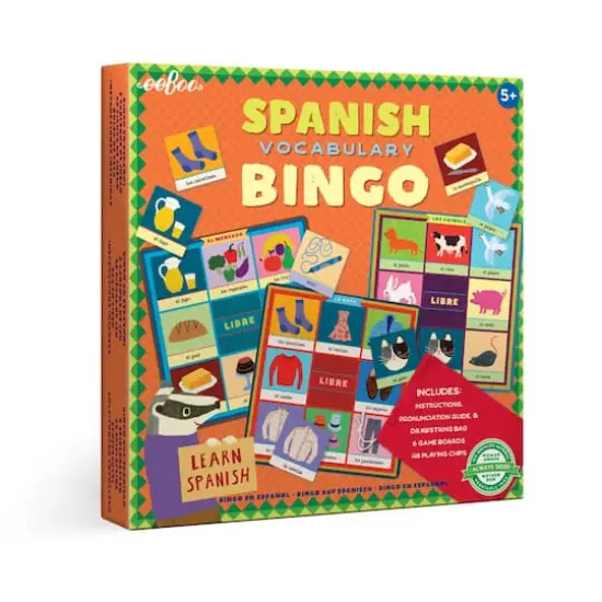 eeBoo Spanish Bingo Vocabulary Game {4}