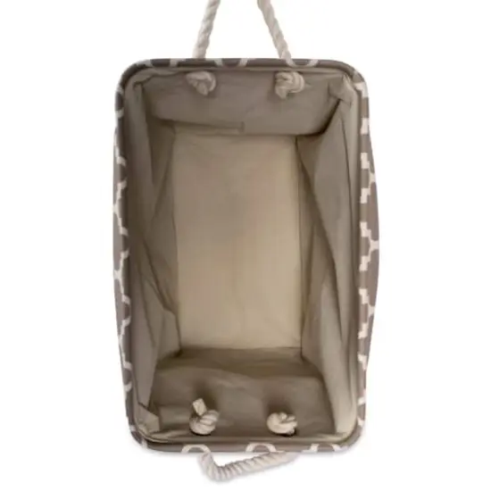 DII&reg; Large Rectangle Lattice Polyester Bin Brown {4}