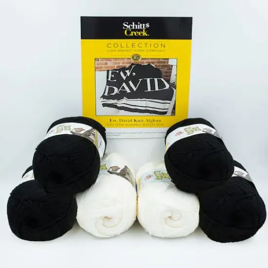 Lion Brand&reg; Schitt's Creek Ew, David Blanket Knit Yarn Bundle {1}