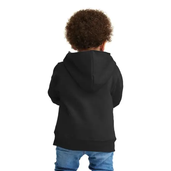 Port & Company® Core Fleece Full-Zip Hooded Toddler Sweatshirt Jet Black {6}