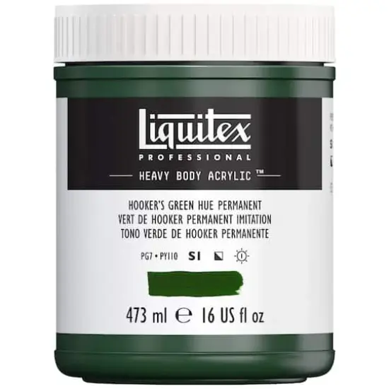 Liquitex&reg; Professional Heavy Body Acrylic&trade; Paint, 16oz. Hookers Green Hue Permanent {4}