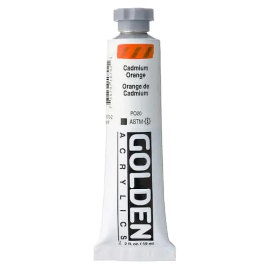 Golden&reg; 2oz. Heavy Body Acrylic Paint C PCadmium Orange {1}