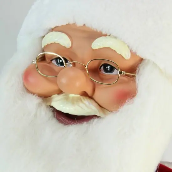 5ft. Red Musical Inflatable Santa Claus Christmas Figurine {4}