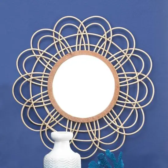 Nikki Chu Daemono Rattan Loop Mirror {3}