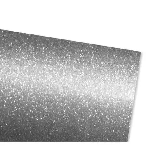 PA Vinyl Fine Glitter Permanent Adhesive Vinyl Silver {3}