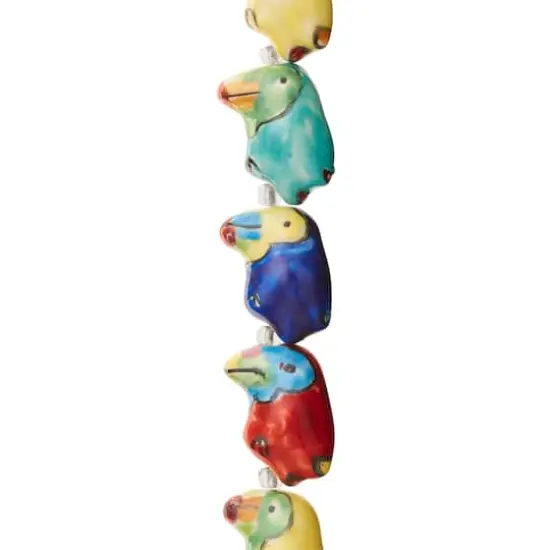 Ceramic Toucan Beads, 22mm by Bead Landing&trade; {1}