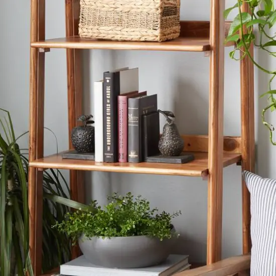 6" Gray Metal Rustic Fruit Bookends {7}