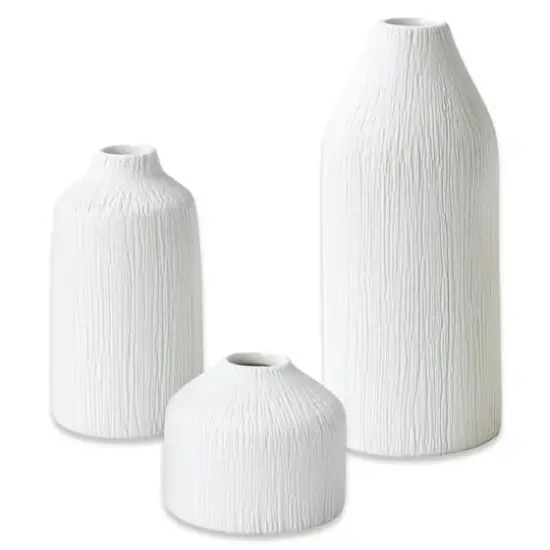 Kate Aspen&reg; White Boho Ceramic Bud Vase Set {1}