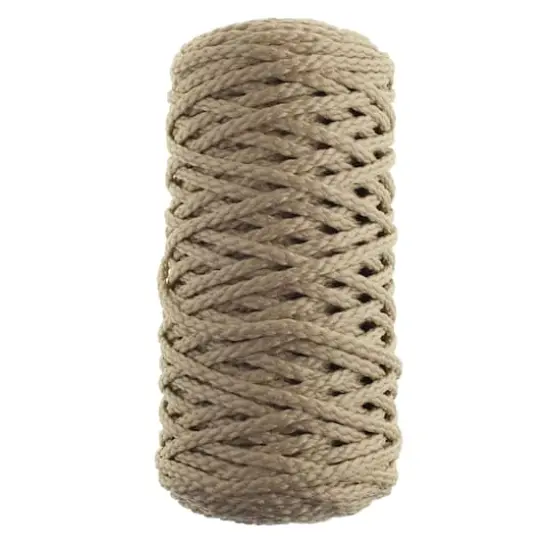 John Bead 4mm Braided Macram&eacute; Cord, 70yd. Pebble {1}
