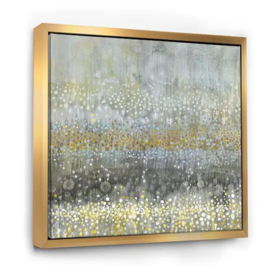 Designart - Glam Rain Abstract III - Modern & Contemporary Framed Canvas {1}
