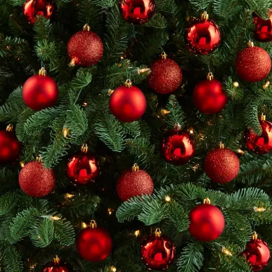 30ct. 2.5" Red Shatterproof Christmas Ornaments {5}