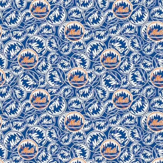 MLB New York Mets Cotton Fabric {1}
