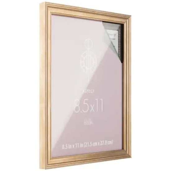 Aspect 8.5" x 11" Gold Narrow Frame by Studio D&eacute;cor&reg; {4}