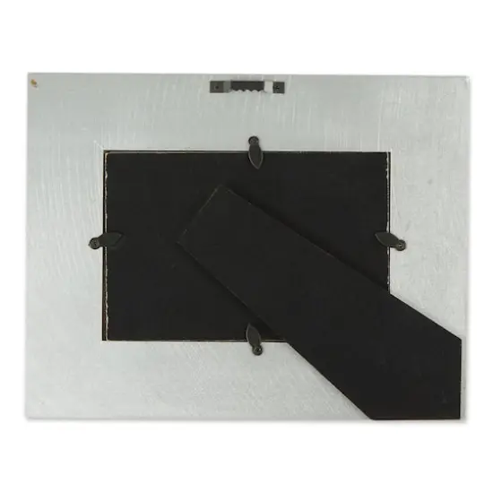 DII&reg; Antique Silver Rub 4" x 6" Farmhouse Picture Frame {4}