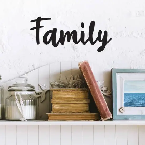 Leisure Arts&reg; Vinyl Matte Black Family Decal {3}