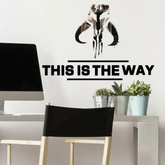 RoomMates Star Wars The Mandalorian This Is The Way Peel & Stick Wall Decals {3}