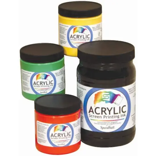 Speedball&reg; Acrylic Screen Printing Ink, 8oz. White {4}