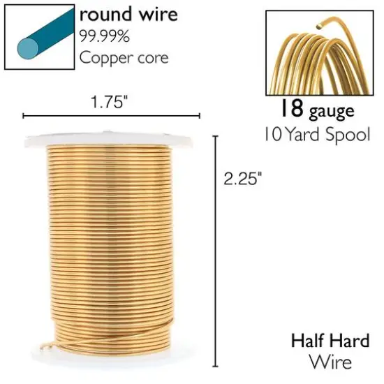 The Beadsmith&reg; Wire&trade; Elements 18 Gauge Tarnish-Resistant Wire Assorted {7}