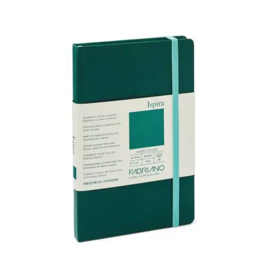 Fabriano&reg; Ispira Hardcover Blank Notebook Green {1}