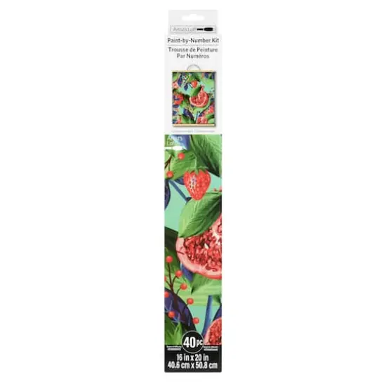 Pomegranates & Strawberries Paint-by-Number Kit by Artist's Loft&reg; {4}