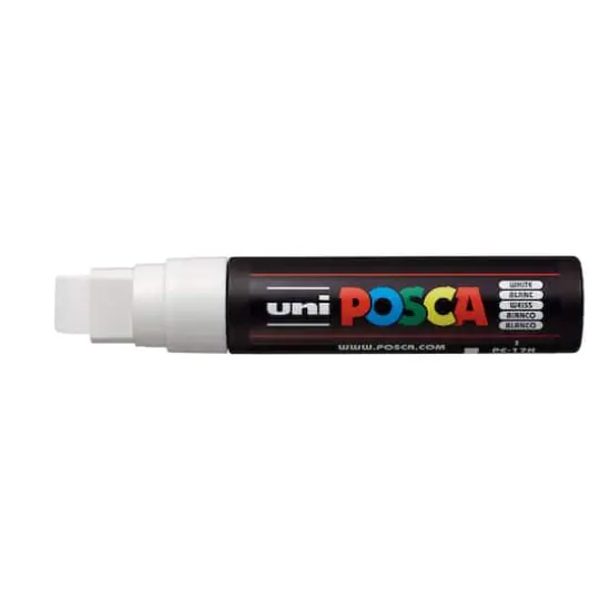 Uni Posca PC-17K Extra Broad Paint Marker White {3}